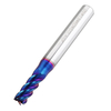 Drillpro HRC60 5/6 / 8mm 4 cannelures fraise bleu NACO enduit carbure de tungstène fraise CNC outil