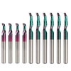 Drillpro HSS Fraise 8mm Super Enduit Flûte Unique Fin Fraise pour Porte En Aluminium Coupe Fenêtre CNC En Aluminium De C
