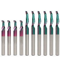 Drillpro HSS Fraise 8mm Super Enduit Flûte Unique Fin Fraise pour Porte En Aluminium Coupe Fenêtre CNC En Aluminium De C