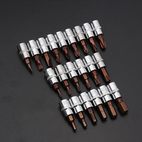 Drillpro Jeu de douilles 1/4 "S2 Embouts de tournevis métriques en alliage Hex / Rainurés / Phillips / Pozi / Torx