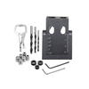 Drillpro Kit de gabarit de trou de poche 6/8 / 9.5mm Guide de forage dangle Outil de travail du bois Perforateur lo