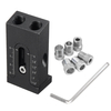 Drillpro Kit de gabarit de trou de poche 6/8 / 9.5mm Guide de forage dangle Outil de travail du bois Trou perforate