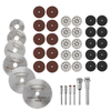 Drillpro Kit doutils de roues de coupe rotatives 42 pièces Lame de scie circulaire HSS Roues de coupe en résine rou