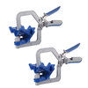 Drillpro Lot de 2 pinces de coin ajustables automatiquement à 90 degrés Pince de cadre de visage Pince à bois