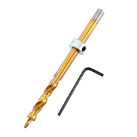Drillpro M2 9.5mm Foret trou de poche Twist Step Forets pour outil de travail du bois de gabarit de trou de poche