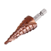 Drillpro M35 Cobalt Step Drill Bit Hex Shank HSS-Co Step Drill Bit Spiral Grooved Hole Scie Cutter for Stainless Steel M