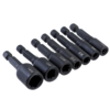 Drillpro M4-M16 Adaptateur pour douille à tarauder 1/4 pouce Tige hexagonale à tarauder Robinet carré à visser Adaptateu