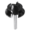 Drillpro Mèche de toupie à onglet à verrouillage à 45 degrés Fraise à bois à tige 1/4 pouce