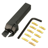 Drillpro MGEHR 1616-2 16 * 16 * 100mm Support de porte à rainure externe avec insert 10pcs MGMN200