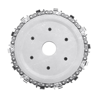 Drillpro Mise à niveau 5 pouces disque meuleuse chaîne 22mm arbre 14 dents disque de sculpture sur bois pour meuleuse an