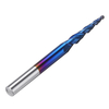 Drillpro NACO-blue R0.25 / R0.5 / R0.75 / R1.0 * 20 * D6 * 50 Fraise à nez sphérique 2 flûtes