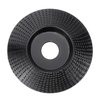 Drillpro Noir 100x16 / 110x22mm Biseau Arc Disque de sculpture sur bois Carbure de tungstène Disque de façonnage Angle M