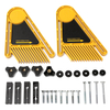 Drillpro Plateau à Plumes à Usages Multiples Plateau à Double Planche pour Tables de Routeur Fente de Jauge à Onglet de