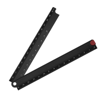 Drillpro pliable 0-300mm règle de dessin de ligne de papeterie de travail du bois de 90 degrés dangle