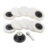 Drillpro Porte-tampon de polissage à disque de ponçage de 2 pouces avec tampons en laine 10pcs pour outil rotatif