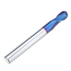 Drillpro R3/R4 / R5 2 flûtes fraise à bout sphérique HRC60 bleu NaCo revêtement tungstène acier carbure CNC fraise