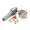 Drillpro R8 FMB27 400R 80mm 6 Flûtes Visage Fraise avec 6 pcs APMT1604 Carbure Inserts