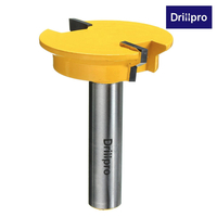 Drillpro RB1 1/2 pouce Shank Rail Stile Router Bit Shaker Travail du bois Chisel Cutter Set