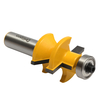 Drillpro RB12 2 pcs 0, 5 Pouce Assortie Langue et Auge V Notch Routeur Bits Bois Travail Ciseau Cutter
