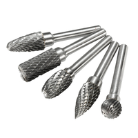 Drillpro RB13 5 pièces tête de 12 mm en carbure de tungstène fraise de lime rotative Die 6 mm tige pour perceuse rotativ