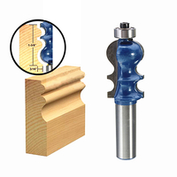 Drillpro RB25 1/2 po de tige de toupie Bit Carbure Découpe du bois Découpe de gravure Trimming