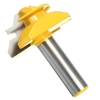 Drillpro RB5 45 Degrés Moyenne Lock Mitre Colle Joint Routeur Bit 1/2 pouce Shank