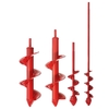 Drillpro Red Upgrade Hard Alloy Head Spiral Auger Foret Bit 4x22 / 4x45 / 8x25 / 8x30cm Ant-Slip Flower Bulb Auger Auger