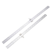 Drillpro Règle droite en acier inoxydable de largeur 28mm 50 / 60cm Longueur avec butée verrouillable pour le travail du