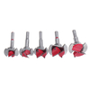 Drillpro Rouge 15 20 25 30 35mm Forstner Foret Foret à bois Fraise hexagonale Clé hexagonale pour le travail du bois vu