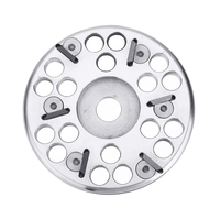 Drillpro Safer Type 115mm 6 dents en carbure de gravure sur bois Disque de broyeur pour meuleuse 125