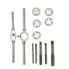 Drillpro Support de matrice pour clé à taraud réglable 12 pièces avec taraud à vis métrique et jeu de matrices