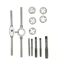 Drillpro Support de matrice pour clé à taraud réglable 12 pièces avec taraud à vis métrique et jeu de matrices