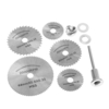 Drillpro SW-B1 6pc HSS Ensemble de Scie Circulaire HSS Pour Métal & Dremel Outil Rotatif
