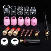 Drillpro TIG Torche de Soudage Buse Anneau Couvercle Lentille À Gaz Verre Coupe Kit pour WP17 WP18 WP26 Accessoires De S