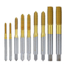 Drillpro Titanium Coating Extrusion Tarauds M2-M12 Fluteless Forming Machine Tarauds Métrique Filetage Taraud Perceuse M