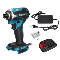Drillpro tournevis électrique sans brosse à 3 lumières outil électrique Rechargeable sans fil avec 1/2 pièces Batterie é