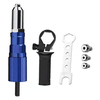 Drillpro Upgrade Fixation décrou de rivet électrique Adaptateur de perceuse à riveter sans fil Outil de rivetage