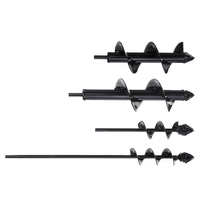 Drillpro Upgrade Hard Alloy Head Spiral Auger Drill Bit 4x22 / 4x45 / 8x25 / 8x30cm Ant-Slip Flower Bulb Auger Auger Rus