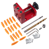 Drillpro XK-R3 3 Trous Menuiserie 9mm Système de Fixation de Trous Poche Système de Guide de Foret avec Trou de Poche Tr