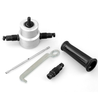 Drillpro YT-160A coupe-grignoteuse à double tête avec boîte en métal accessoire de perceuse coupe-tôle