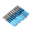 Drillpro 10pcs 0.1 / 0.2 / 0.3 / 0.4mm 60 Degrés Gravure Bit Fond Plat PCB Gravure Bit Bleu NANO Enduit Carbure CNC Rout