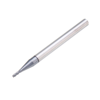 Drillpro 10pcs 1.5mm HRC55 TiAlN 2 Flûtes Fin Fraise En Carbure De Tungstène Fraise CNC Outil