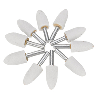 Drillpro 10pcs 16/20 / 25mm Abrasif Monté Pierre De Broyage Pointue Tête Roue Outils Abrasifs pour Outil Rotatif