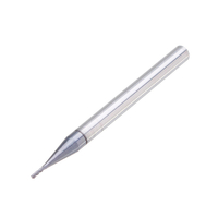 Drillpro 10pcs 1mm HRC55 TiAlN 2 Flûtes Fin Fraise En Carbure De Tungstène Fraise Outils