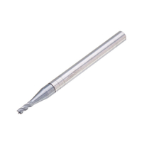 Drillpro 10pcs 2.5mm HRC55 TiAlN 2 Flûtes Fin Fraise En Carbure De Tungstène Fraise CNC Outil