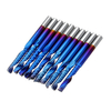 Drillpro 10pcs 3.175 Shank Enduit Simple Flûte Fraise En Carbure De Tungstène Spirale CNC Fraise 2 / 2.5 / 3.175mm