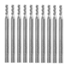 Drillpro 10pcs 3mm HRC58 3 Flûtes Fin Fraise En Carbure De Tungstène CNC Fraise Outil De Coupe pour Aluminium