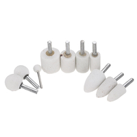 Drillpro 10pcs abrasifs montés abrasifs outils de la meule de tête de roue pour outil rotatif