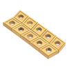 Drillpro 10pcs CNMG120404 MS CVD Outil de tournage externe pour outil de coupe dinsertion de carbure pour DCLNR / L
