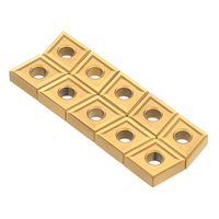 Drillpro 10pcs CNMG120404 MS CVD Outil de tournage externe pour outil de coupe dinsertion de carbure pour DCLNR / L